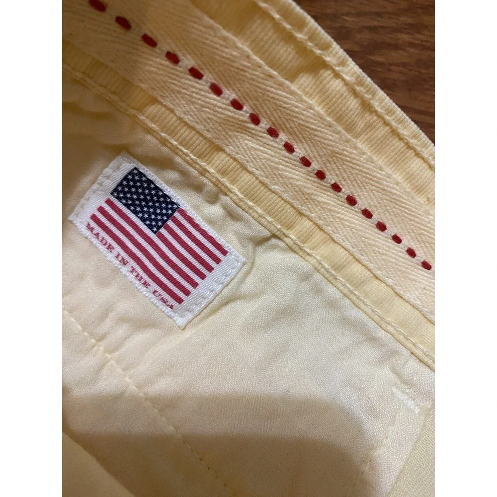NEW Duck Head Shorts Mens Size 34 Yellow Clancy Made In USA NWT $98